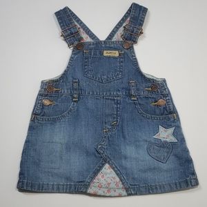 Adorable infant girls denim/jean jumper